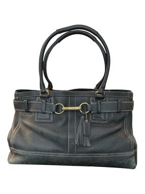 Coach Pebbled Leather Hamptons Travel Tote